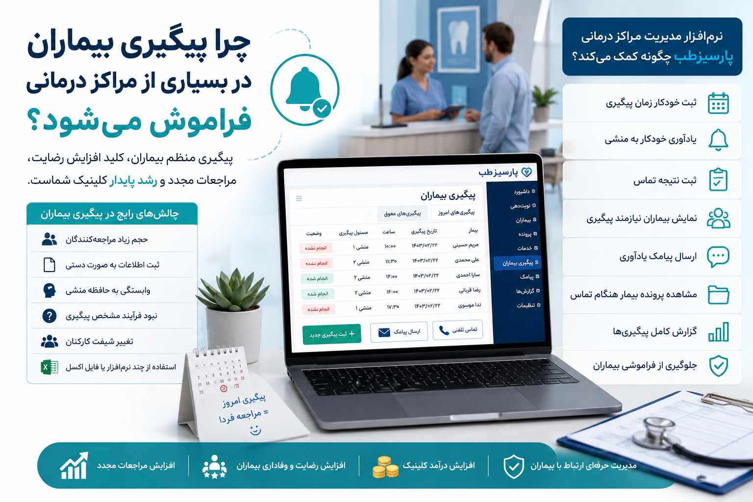 ثبت پیگیری برای بیمار